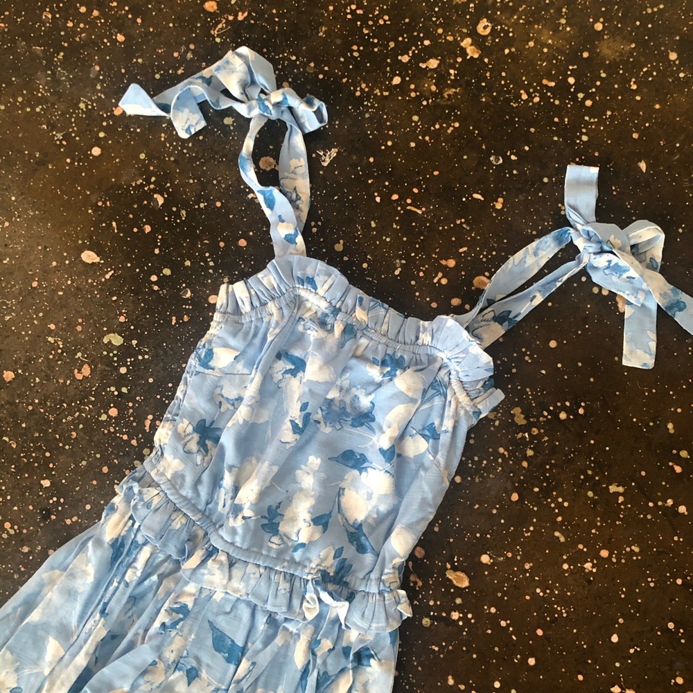 MISA Los Angeles Primrose Dress Blue - Picture 8 of 11